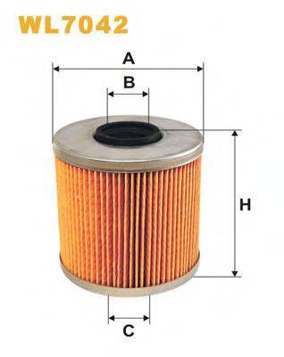 Масляний фільтр WIX FILTERS WL7042