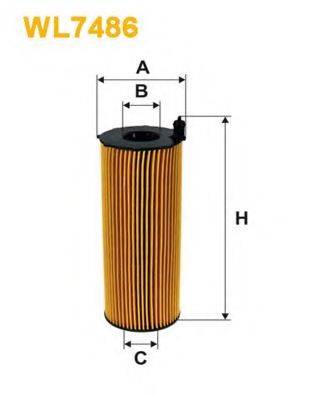 Масляний фільтр WIX FILTERS WL7486