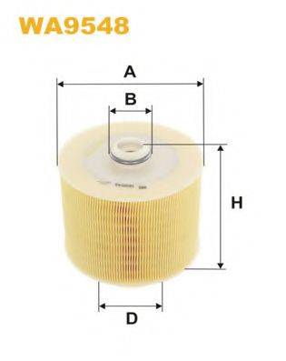 Повітряний фільтр WIX FILTERS WA9548