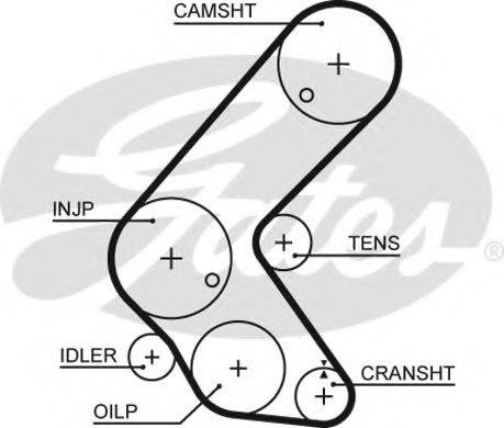 Ремінь ГРМ GATES 5679XS