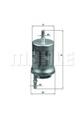 Паливний фільтр KNECHT KL 176/6D