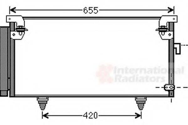 Конденсатор, кондиціонер VAN WEZEL 51005073