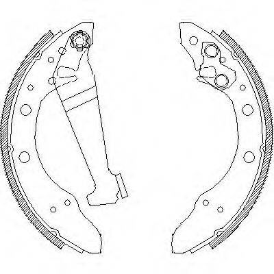 Комплект гальмівних колодок WOKING Z4046.01