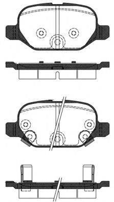 Комплект гальмівних колодок, дискове гальмо WOKING P6273.32