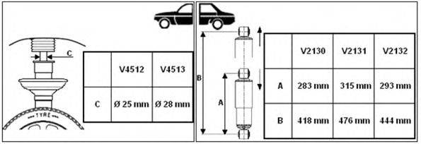 Амортизатор MONROE V2131