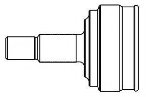 Шарнірний комплект, приводний вал GSP 823030