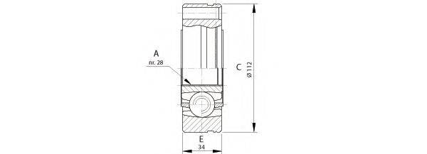 Шарнірний комплект, приводний вал OPEN PARTS CVJ5693.20