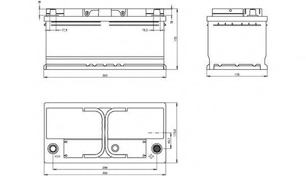 Стартерна акумуляторна батарея OPEN PARTS BT100L5B.30