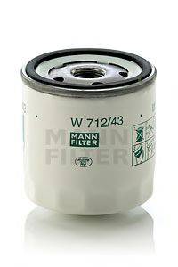 Масляний фільтр MANN-FILTER W 712/43