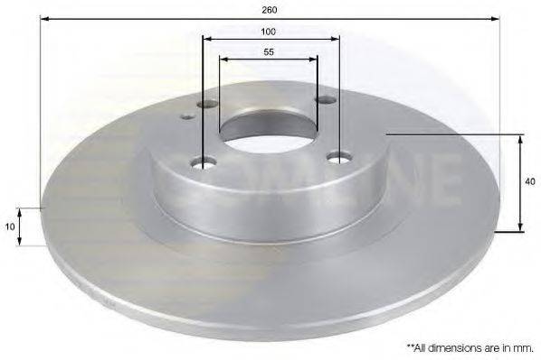 гальмівний диск COMLINE ADC0438