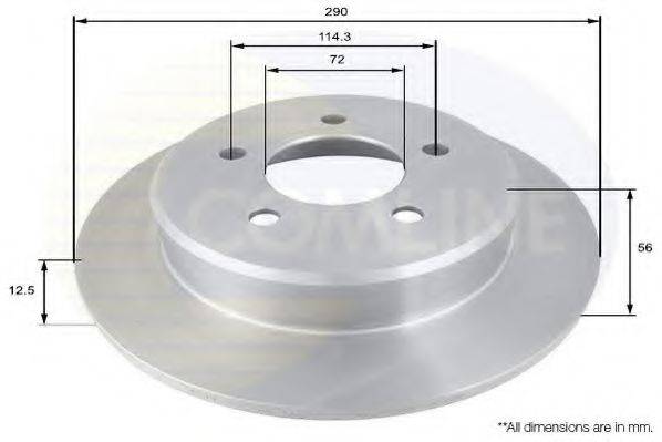 гальмівний диск COMLINE ADC2312