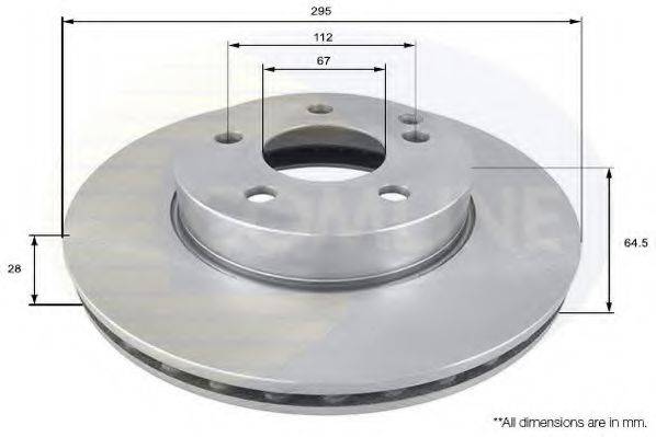 гальмівний диск COMLINE ADC1662V