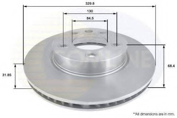 гальмівний диск COMLINE ADC1475V