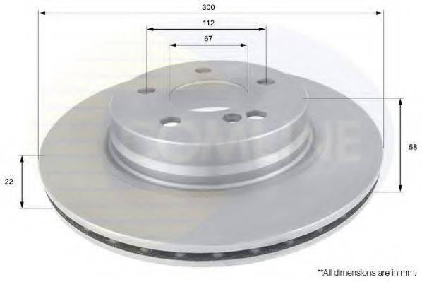 гальмівний диск COMLINE ADC1658V