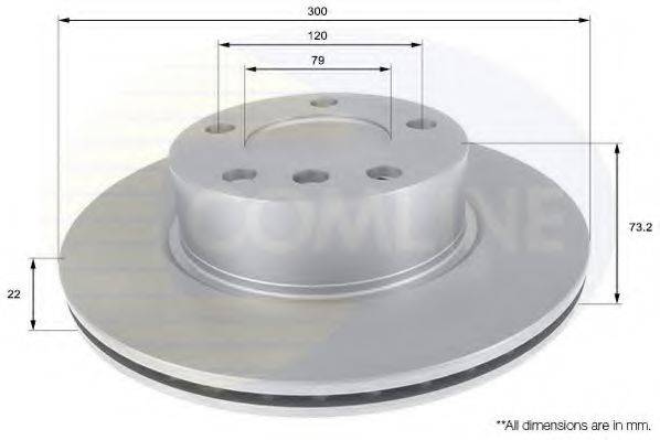 гальмівний диск COMLINE ADC1770V