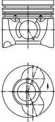 Поршень KOLBENSCHMIDT 40405600