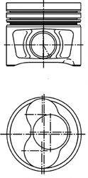 Поршень KOLBENSCHMIDT 40409610