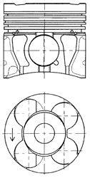 Поршень KOLBENSCHMIDT 41071620