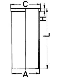 Гільза циліндра KOLBENSCHMIDT 89183190