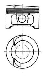 Поршень KOLBENSCHMIDT 91033620