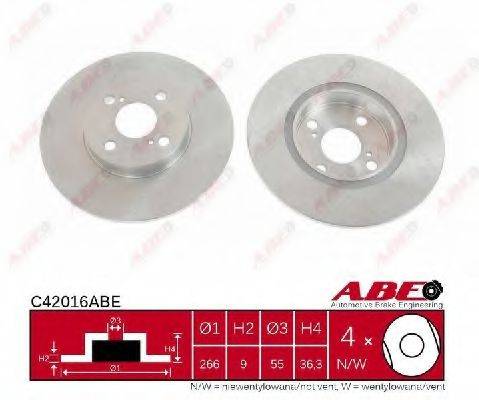 гальмівний диск ABE C42016ABE