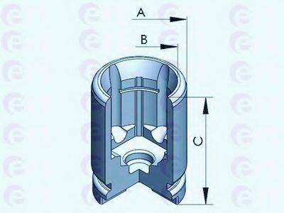 Поршень, корпус скоби гальма ERT 150757-C