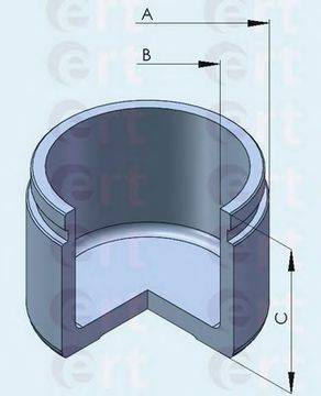 Поршень, корпус скоби гальма ERT 150825-C