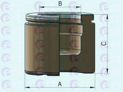 Поршень, корпус скоби гальма ERT 151201-C