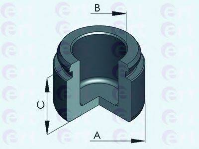 Поршень, корпус скоби гальма ERT 151275-C