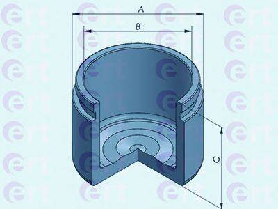Поршень, корпус скоби гальма ERT 150928-C