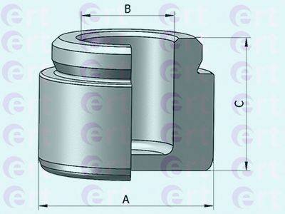 Поршень, корпус скоби гальма ERT 151087-C