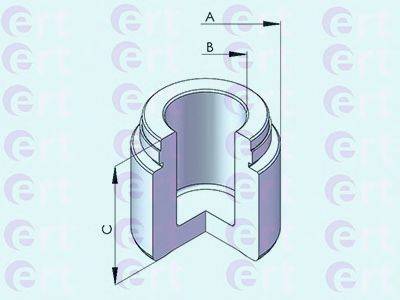 Поршень, корпус скоби гальма ERT 150977-C