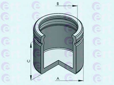 Поршень, корпус скоби гальма ERT 151214-C