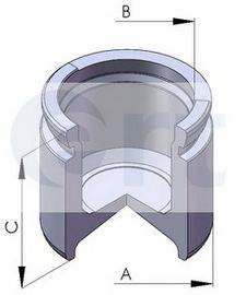 Поршень, корпус скоби гальма ERT 150282-C