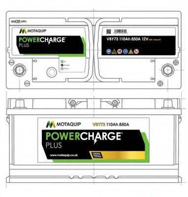 Стартерна акумуляторна батарея MOTAQUIP VBY73