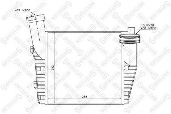 Інтеркулер STELLOX 10-40083-SX