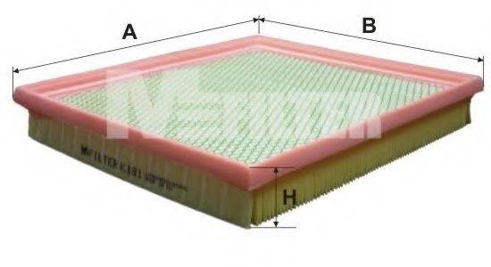 Повітряний фільтр MFILTER K 181
