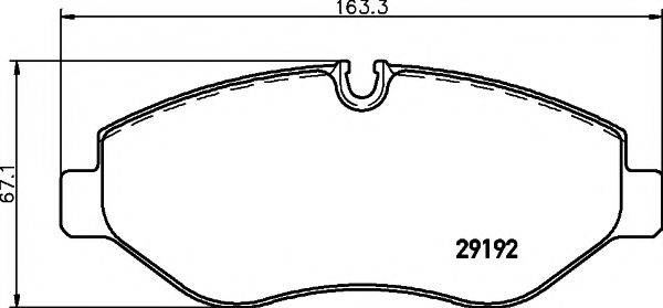 Комплект гальмівних колодок, дискове гальмо HELLA PAGID 8DB 355 005-521