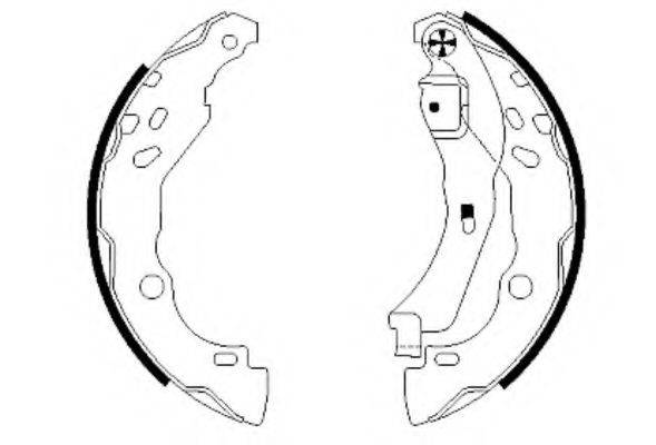 Комплект гальмівних колодок HELLA PAGID 8DB 355 002-641