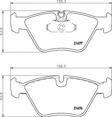 Комплект гальмівних колодок, дискове гальмо HELLA PAGID 8DB 355 007-961