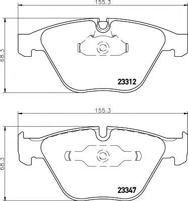 Комплект гальмівних колодок, дискове гальмо HELLA PAGID 8DB 355 009-271