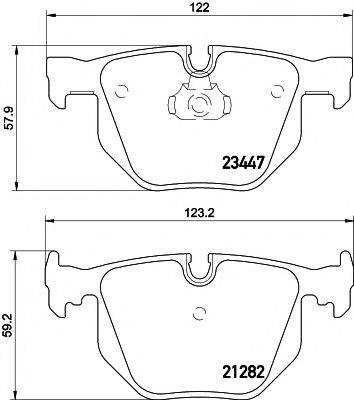 Комплект гальмівних колодок, дискове гальмо HELLA PAGID 8DB 355 009-331