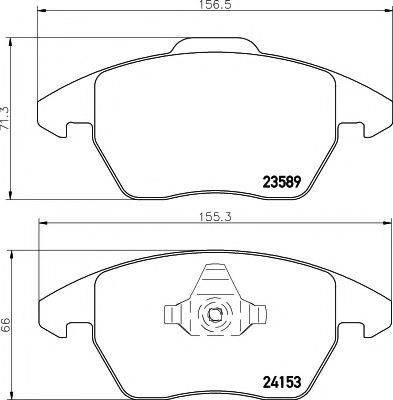 Комплект гальмівних колодок, дискове гальмо HELLA PAGID 8DB 355 011-811