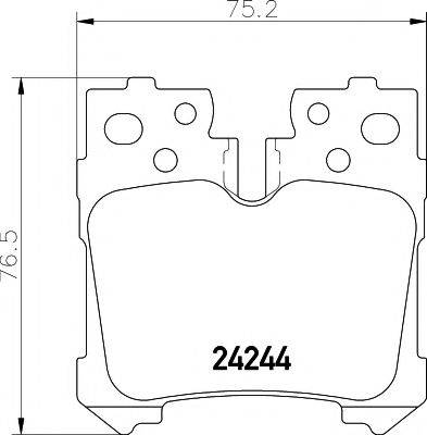 Комплект гальмівних колодок, дискове гальмо HELLA PAGID 8DB 355 006-651