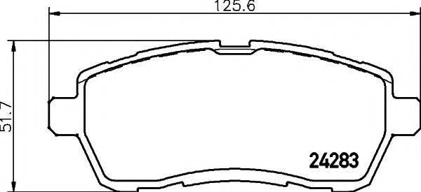 Комплект гальмівних колодок, дискове гальмо HELLA PAGID 8DB 355 013-211