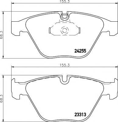 Комплект гальмівних колодок, дискове гальмо HELLA PAGID 8DB 355 013-931