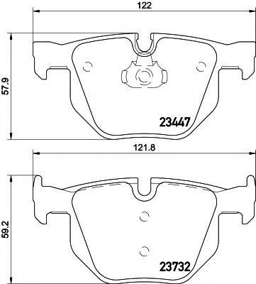 Комплект гальмівних колодок, дискове гальмо HELLA PAGID 8DB 355 013-941