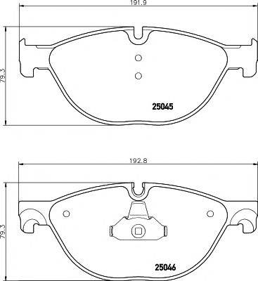 Комплект гальмівних колодок, дискове гальмо HELLA PAGID 8DB 355 015-251