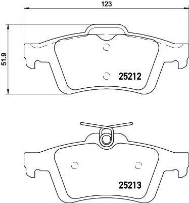 Комплект гальмівних колодок, дискове гальмо HELLA PAGID 8DB 355 015-761