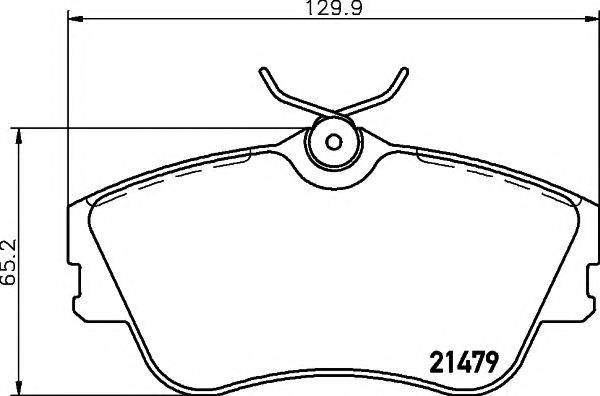 Комплект гальмівних колодок, дискове гальмо HELLA PAGID 8DB 355 018-071